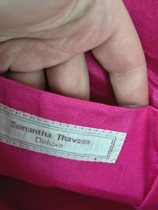 Samantha Thavasa Pink Crocodile Print Handbag - Picture 12 of 12